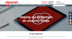 Desktop Screenshot of claranet.com.br