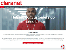 Tablet Screenshot of claranet.com.br