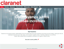 Tablet Screenshot of claranet.es