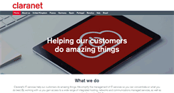 Desktop Screenshot of claranet.com