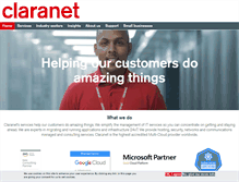 Tablet Screenshot of claranet.co.uk